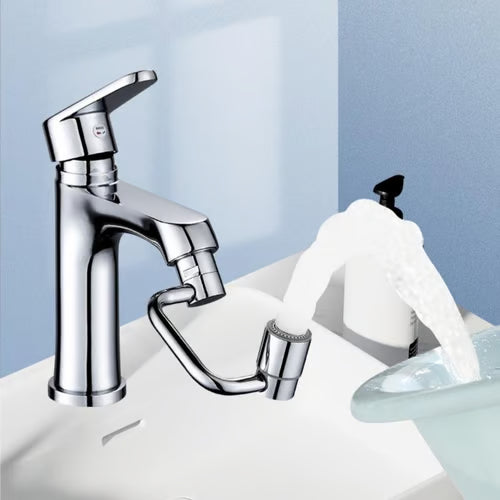Universal Rotatable Sink Faucet Aerator Extension – 1440° Swivel