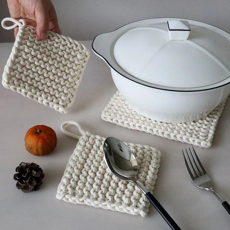 Woven Insulated Creative Decorative Coasters