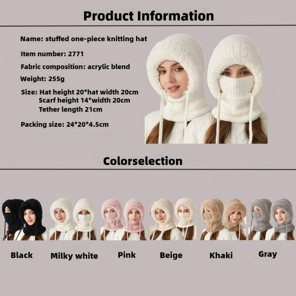 3 in 1 Beanie Hat For Women