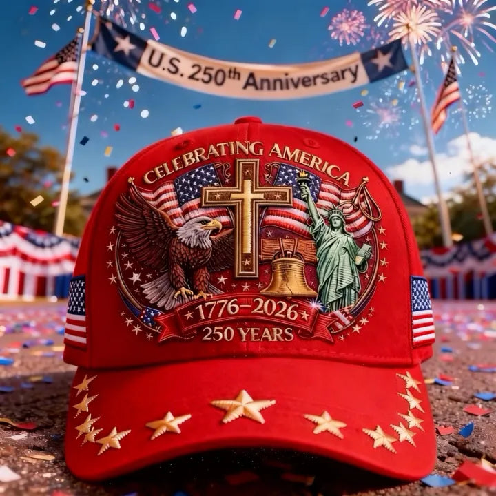 Eagle, Liberty & Cross – United States 250th Anniversary Hat