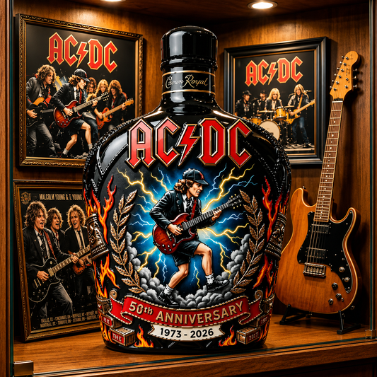 AC/DC 50th Anniversary 1973-2026 Whiskey Bottle