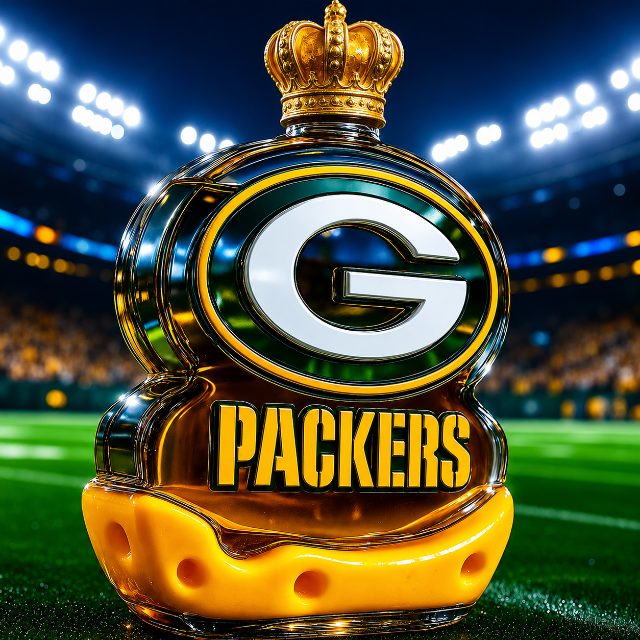 Green Bay Packers Whiskey Bottle