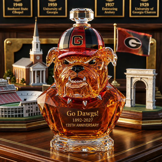 Go Dawgs! 1892-2027 135th Anniversary Whiskey Bottle