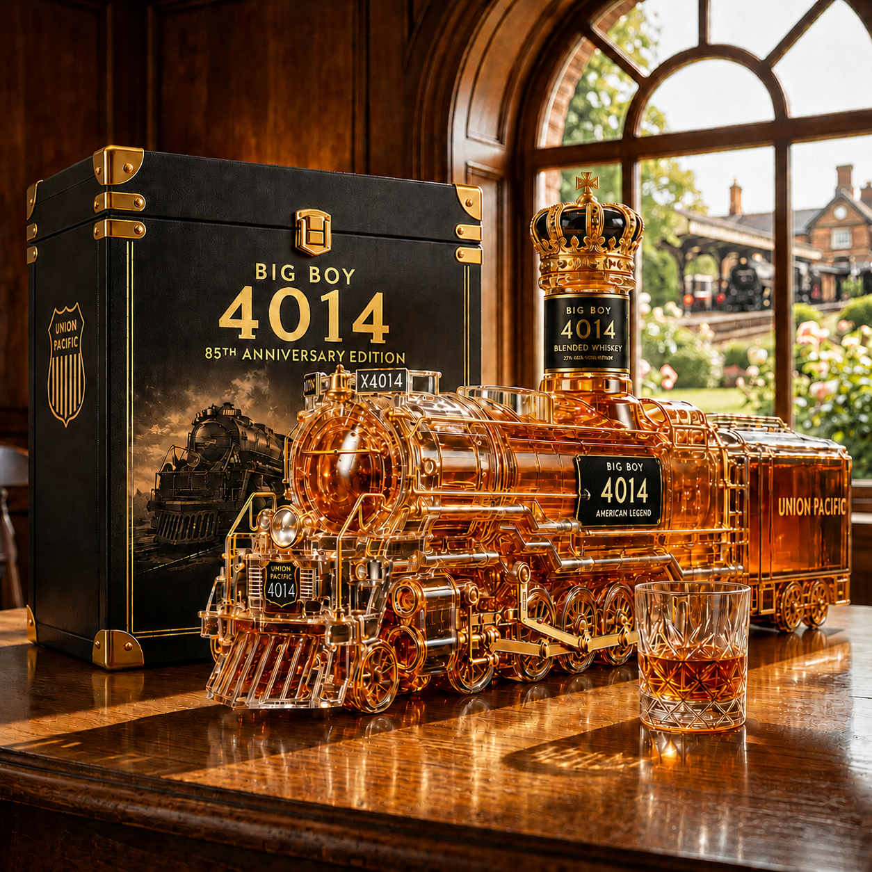 Big Boy 4014 85th Anniversary Whiskey Decanter