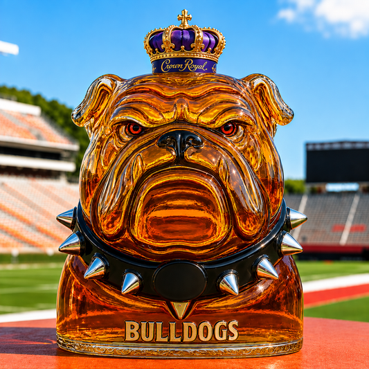 Bulldogs Whisky Bottle
