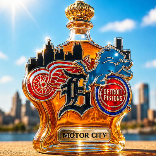 Detroit Limited Edition Whiskey Bottle