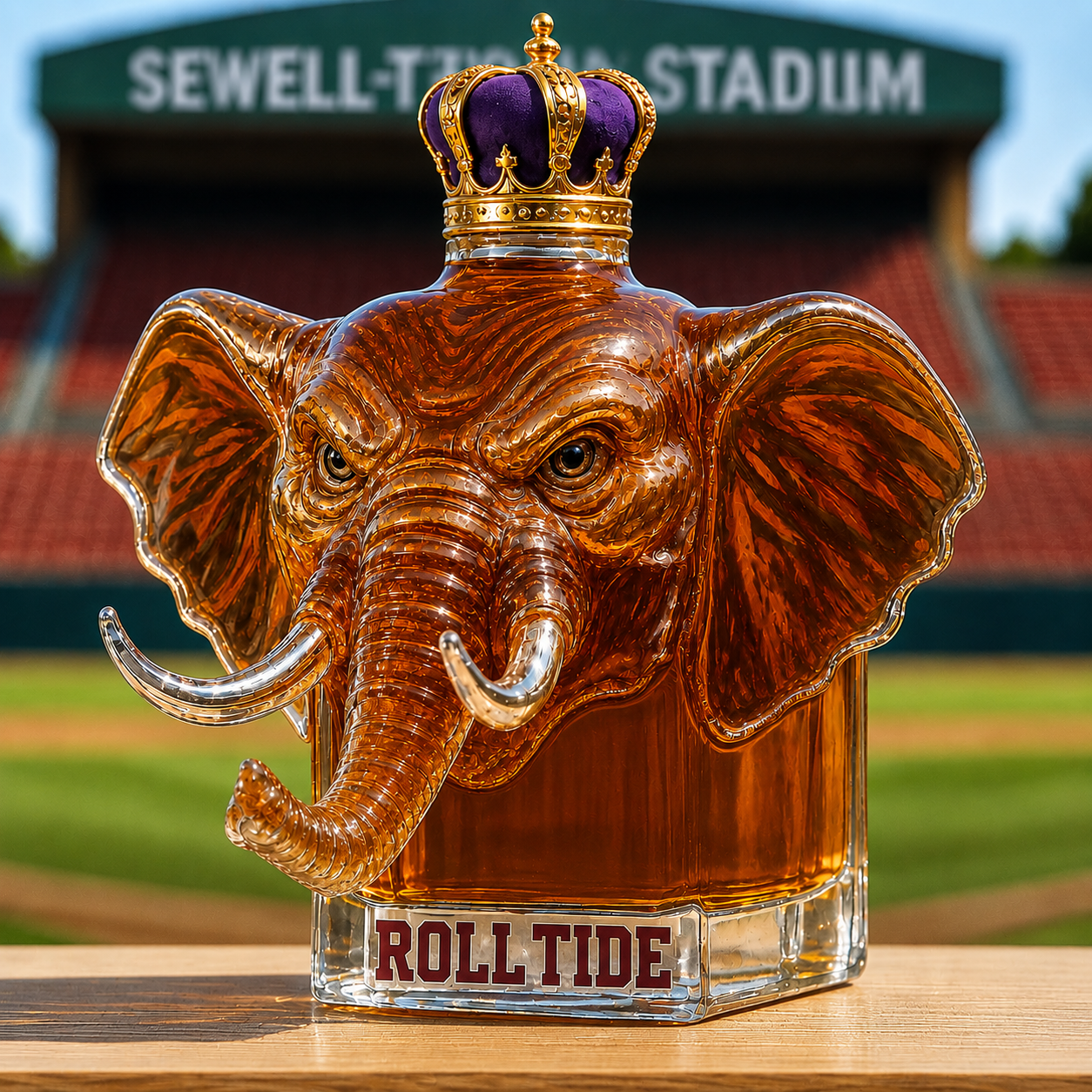 Majestic Elephant Whiskey Bottle
