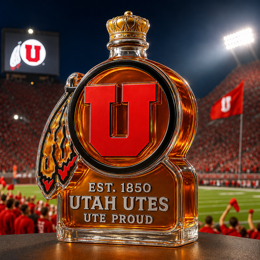 Utah Utes Limited Edition Whiskey Bottle