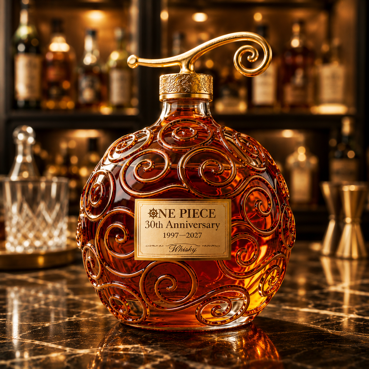 One Piece 30th Anniversary 1997-2027 Whiskey Bottle