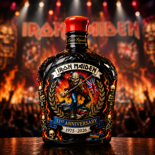 Iron Maiden 51st Anniversary 1975-2026 Whiskey Bottle