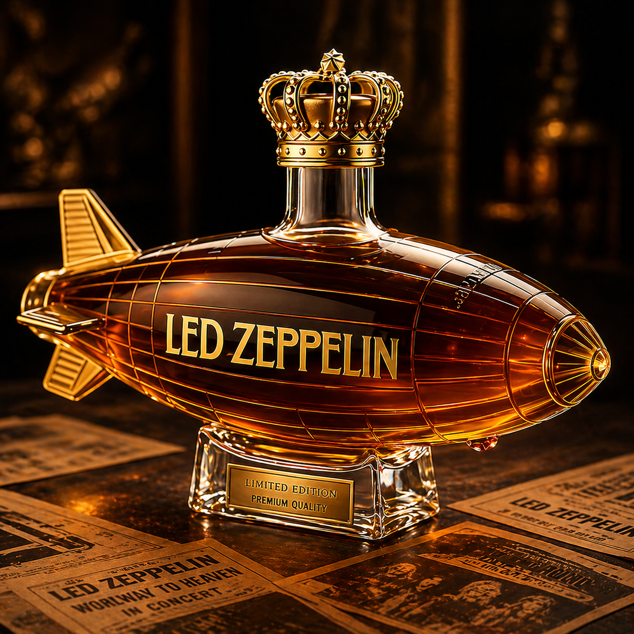 Led Zeppelin Whiskey Bottle
