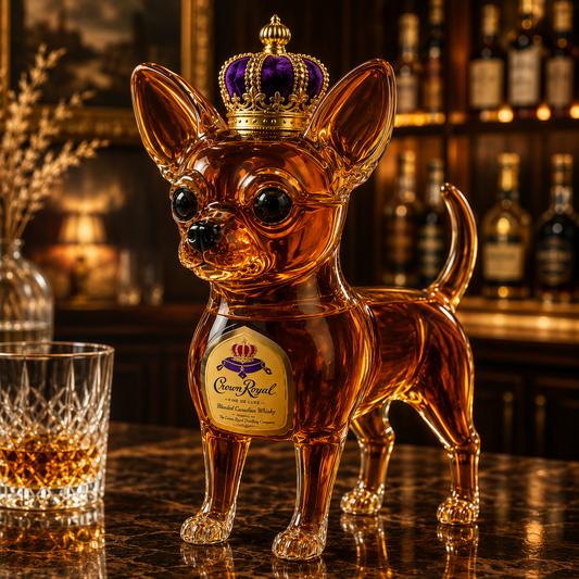 Chihuahua Whiskey Bottle