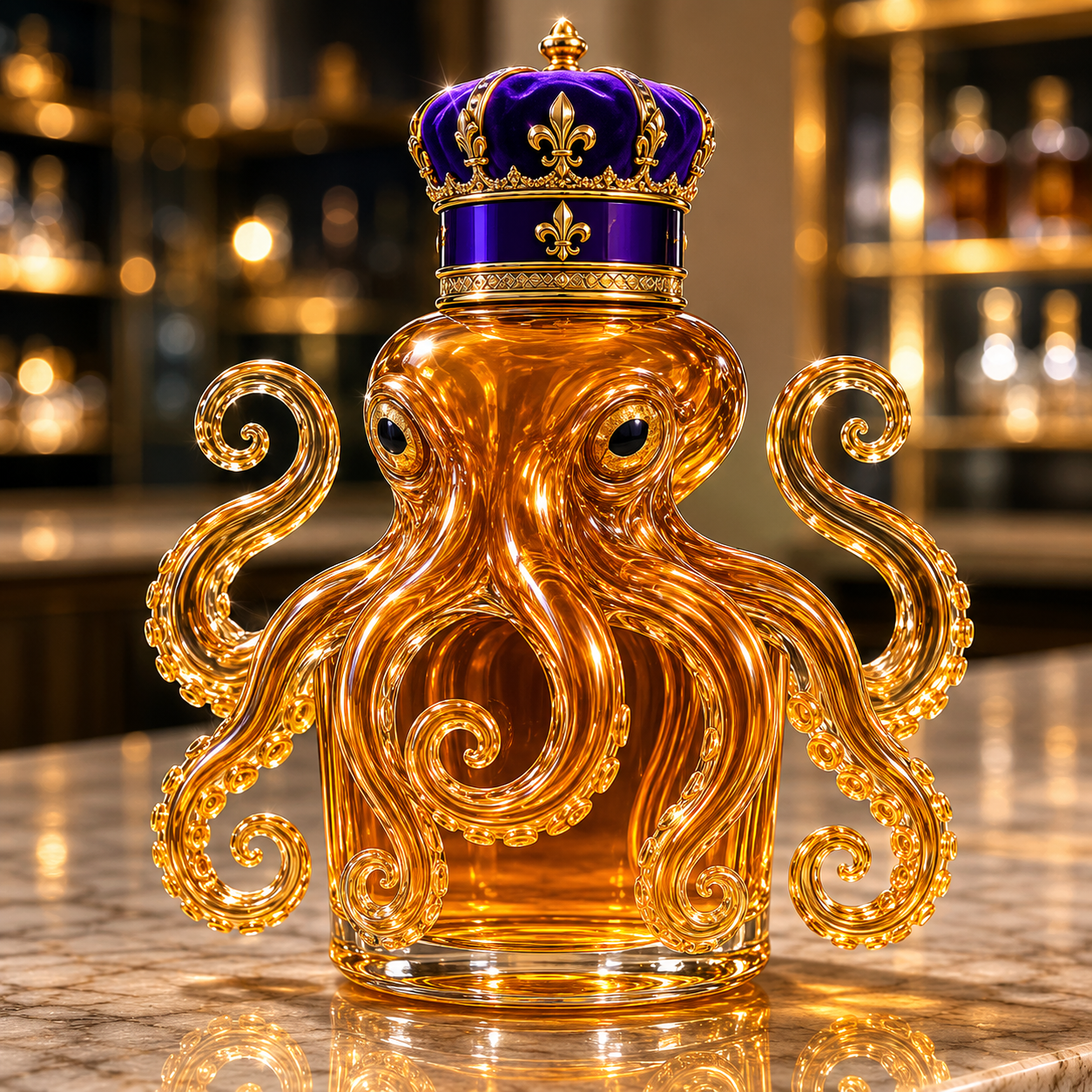 Octopus Whiskey Bottle
