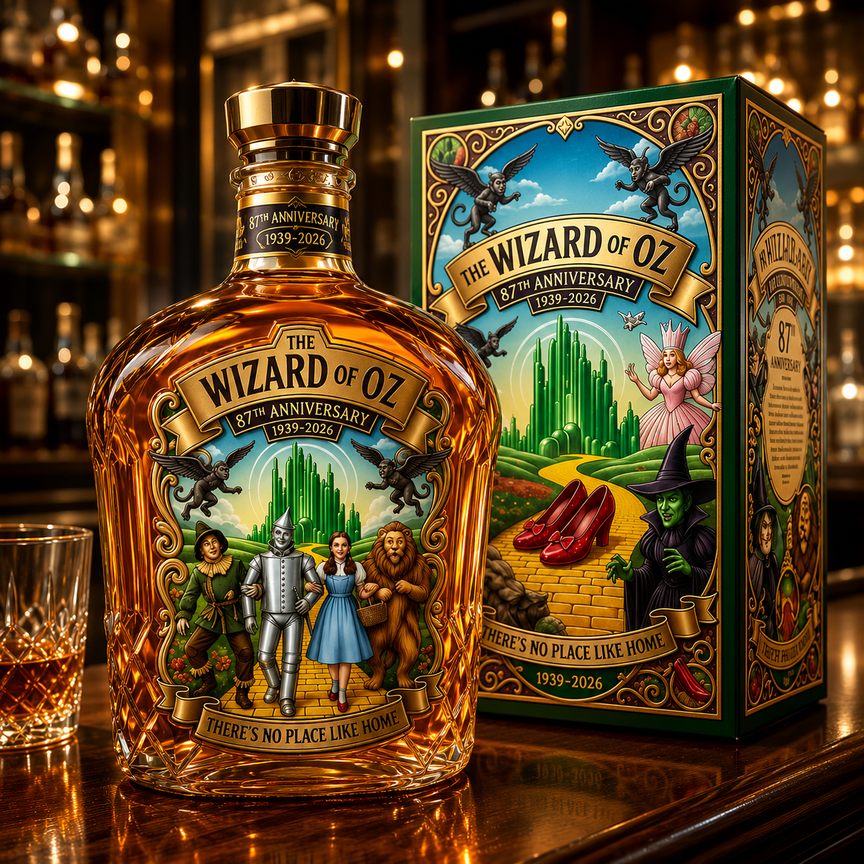 The Wizard Of Oz 87Th Anniversary Whiskey Bottle