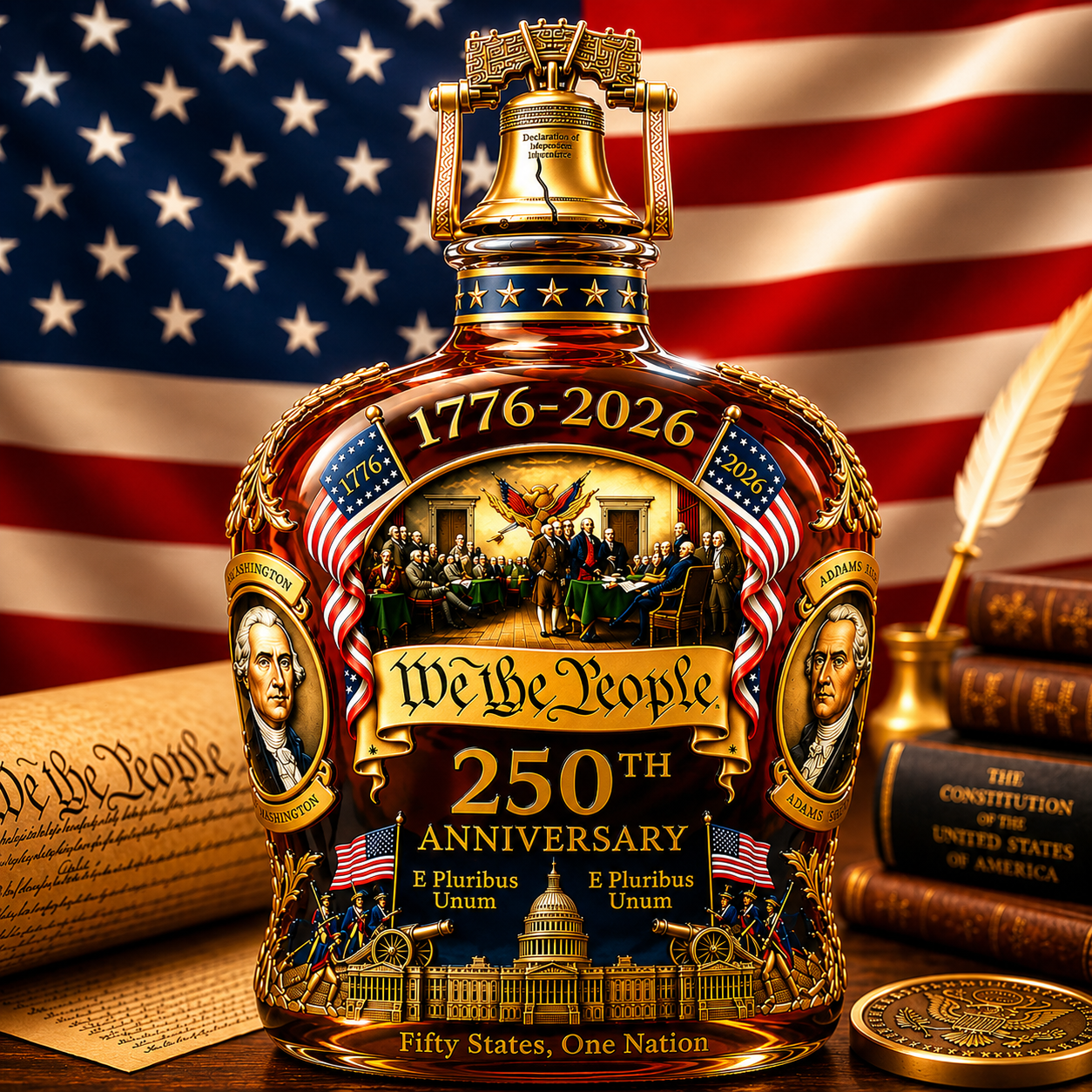 U.S. 250th Anniversary Commemorative Whiskey Decanter