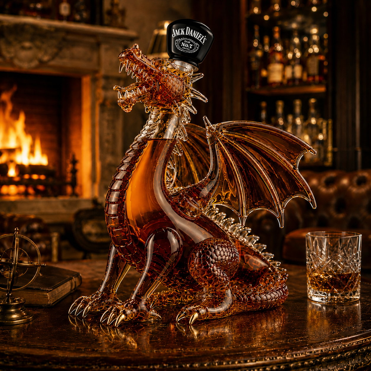 Dragon Whiskey Bottle