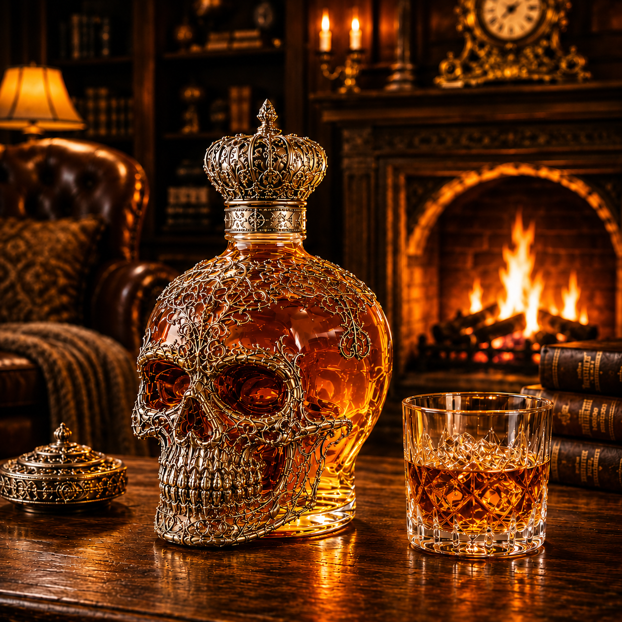Royal Skull Whiskey Decanter