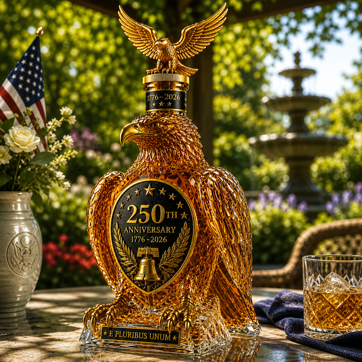 American Eagle 250th Anniversary Whiskey Decanter