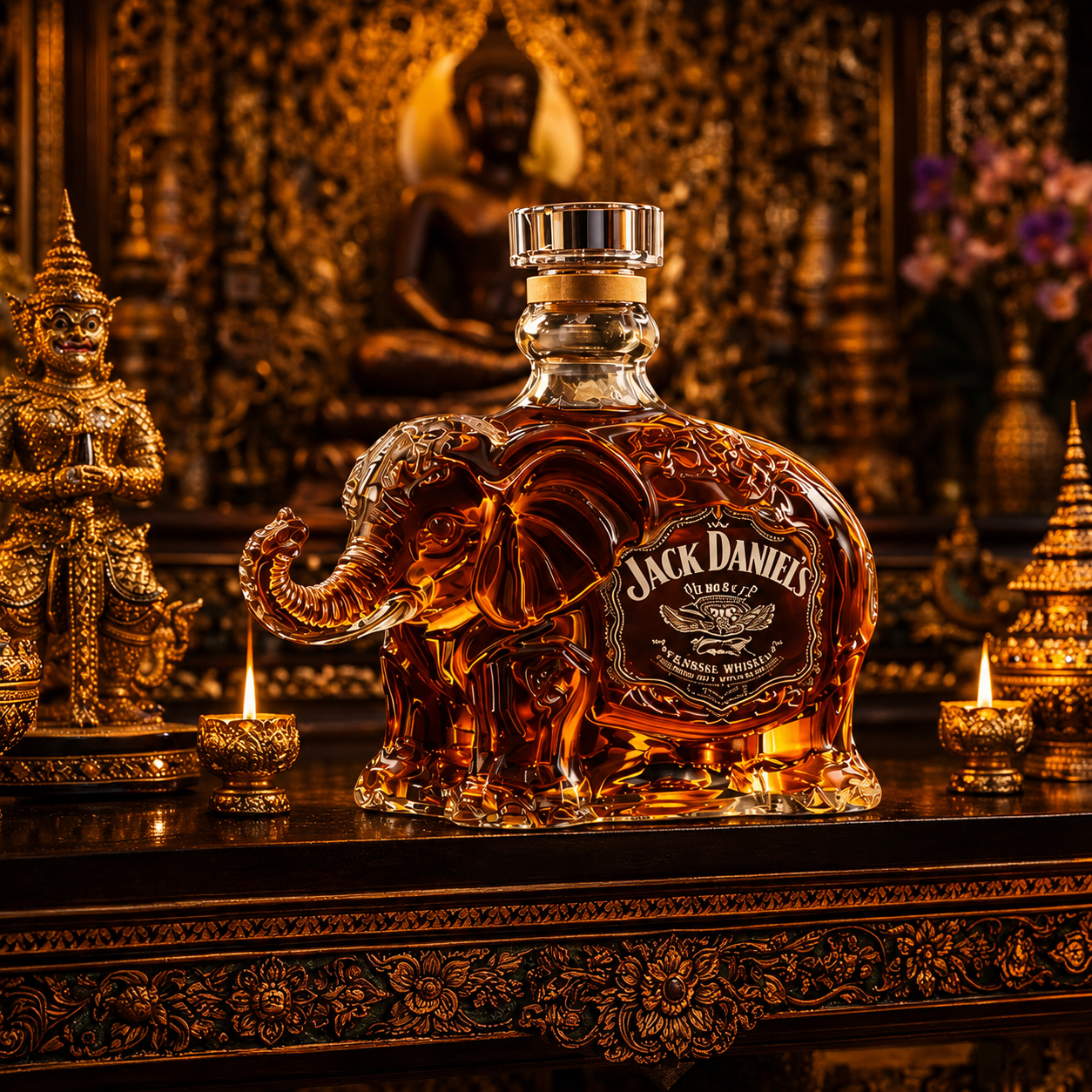 Elephant Whiskey Bottle