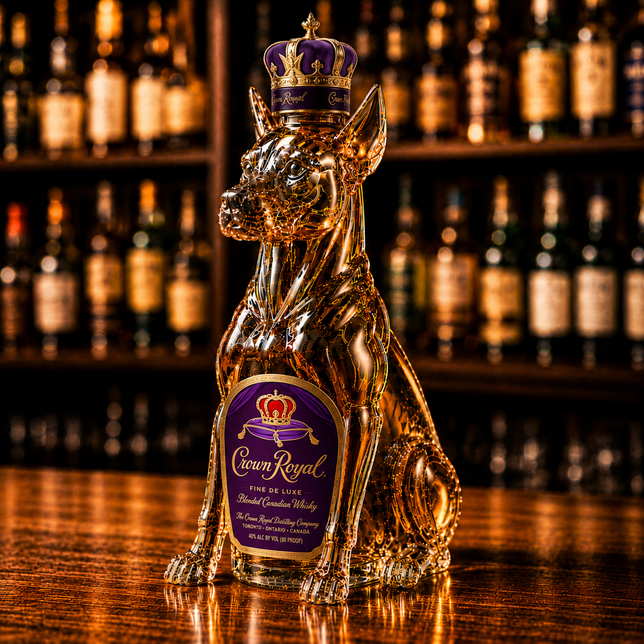 Hound Whiskey Bottle