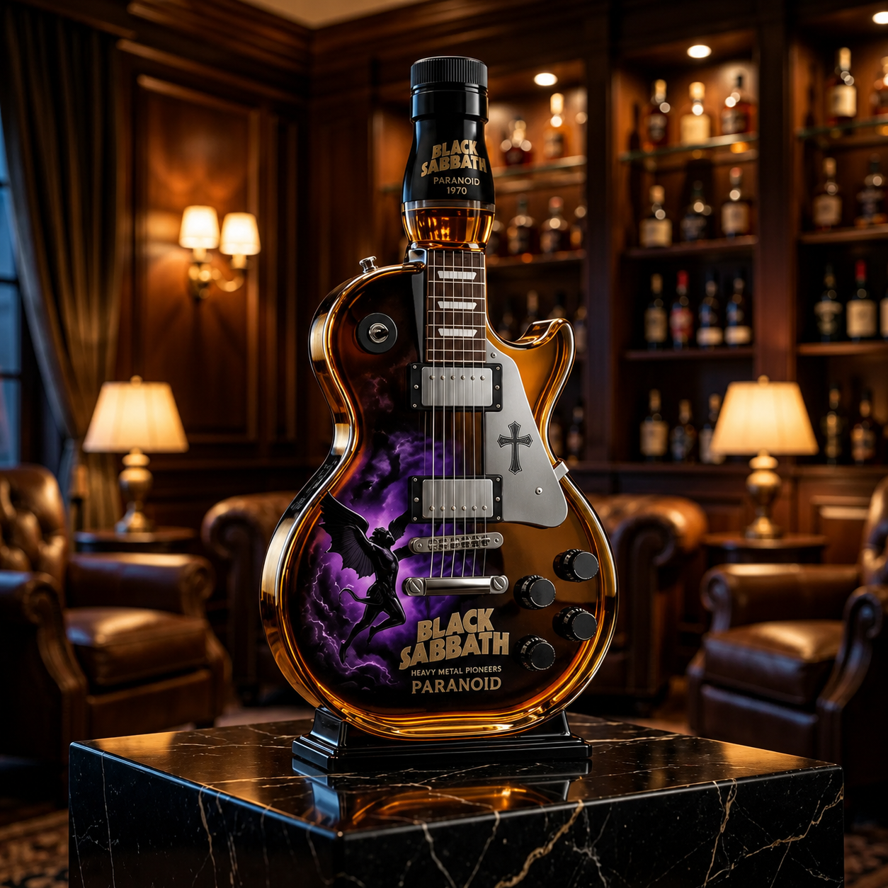 Rock & Spirit Heavy Metal Guitar Whiskey Decanter