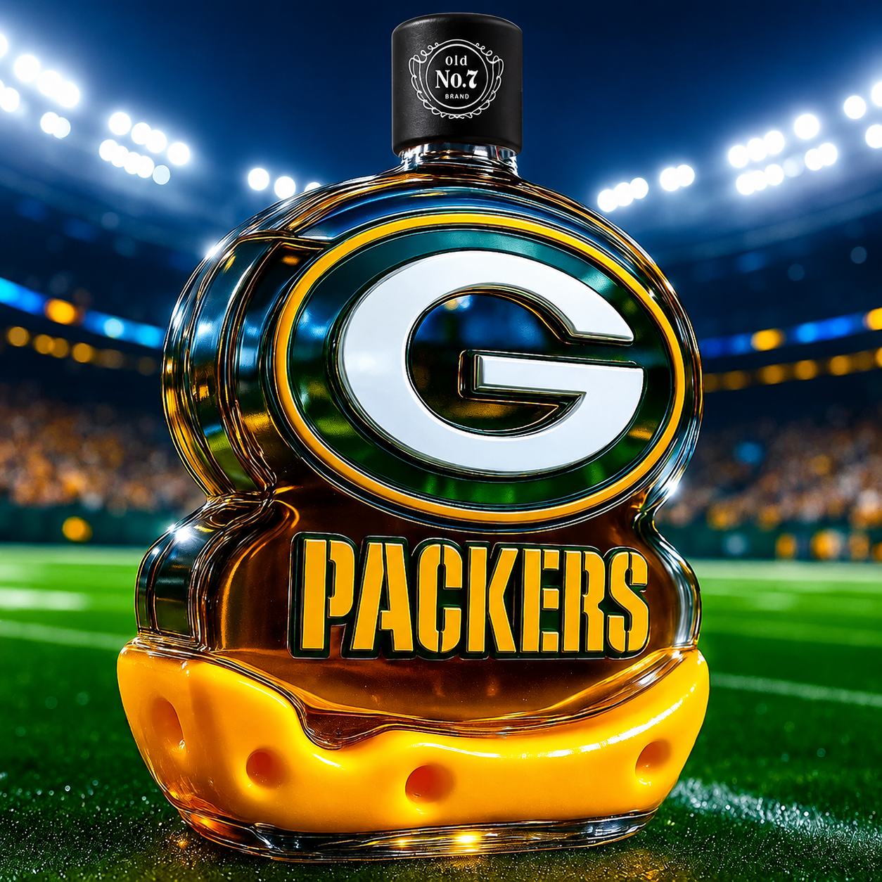 Green Bay Packers Whiskey Bottle