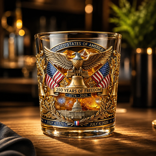 250 Years of Freedom Commemorative Whiskey Glass