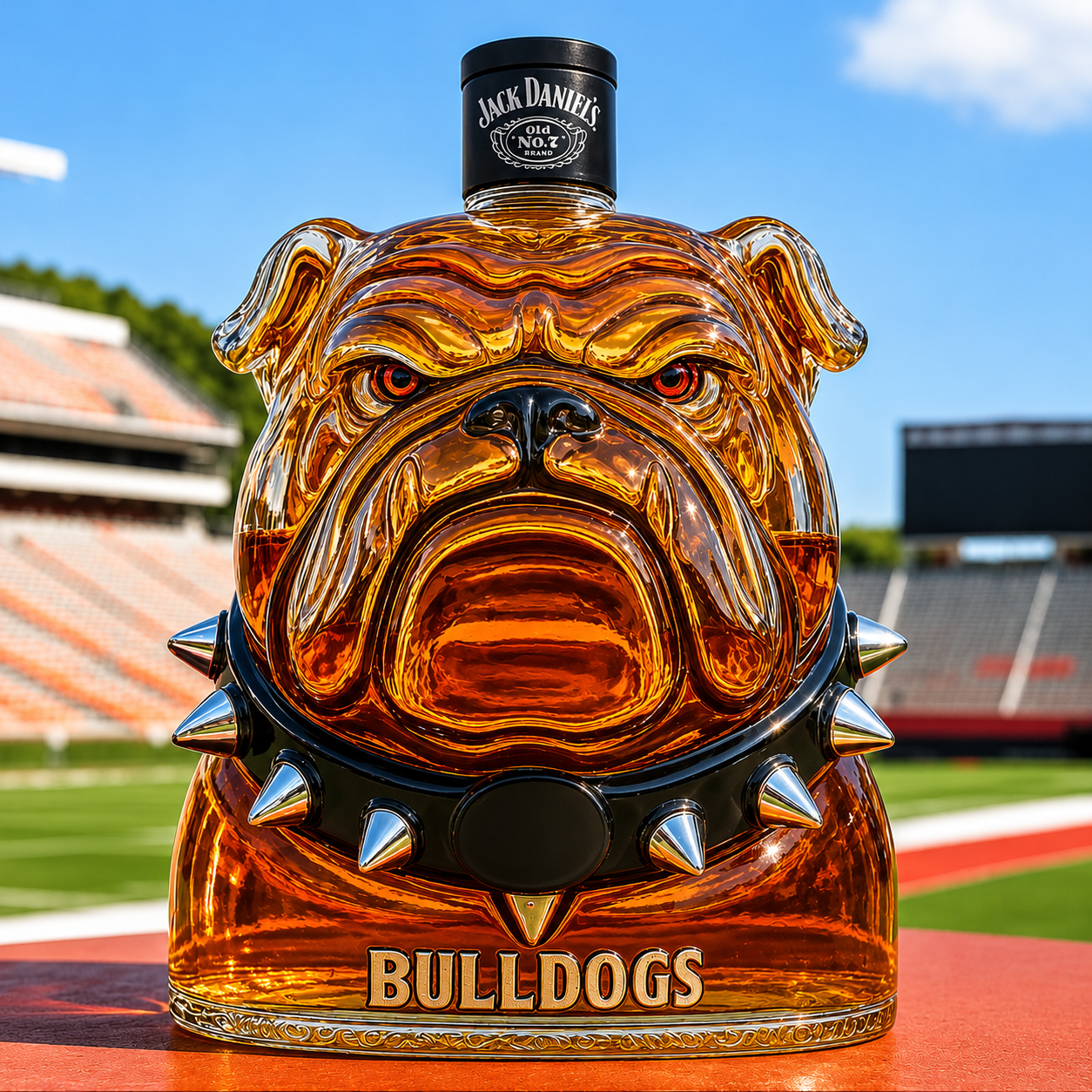 Bulldogs Whisky Bottle
