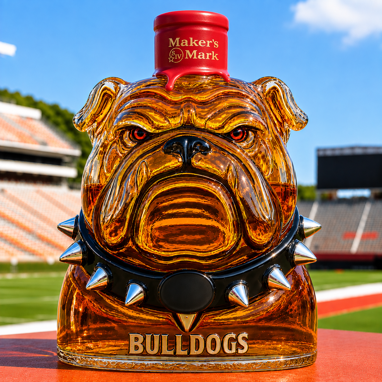 Bulldogs Whisky Bottle