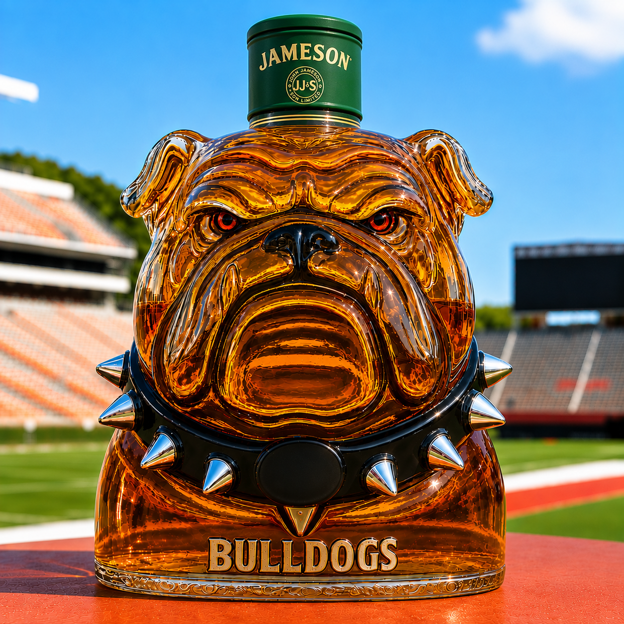 Bulldogs Whisky Bottle