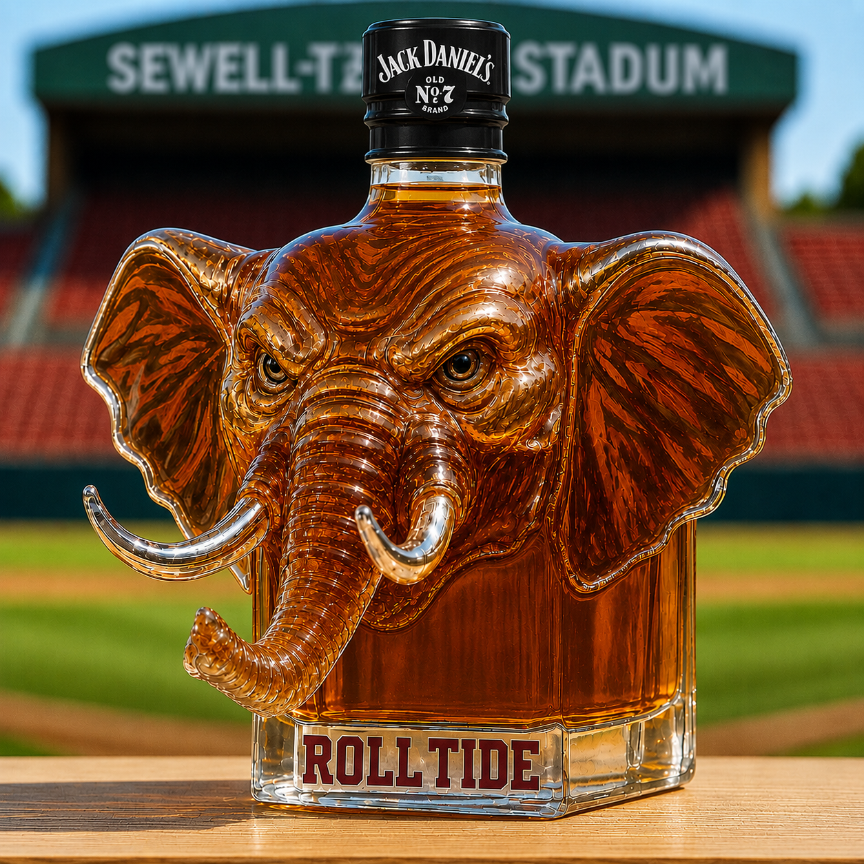 Majestic Elephant Whiskey Bottle