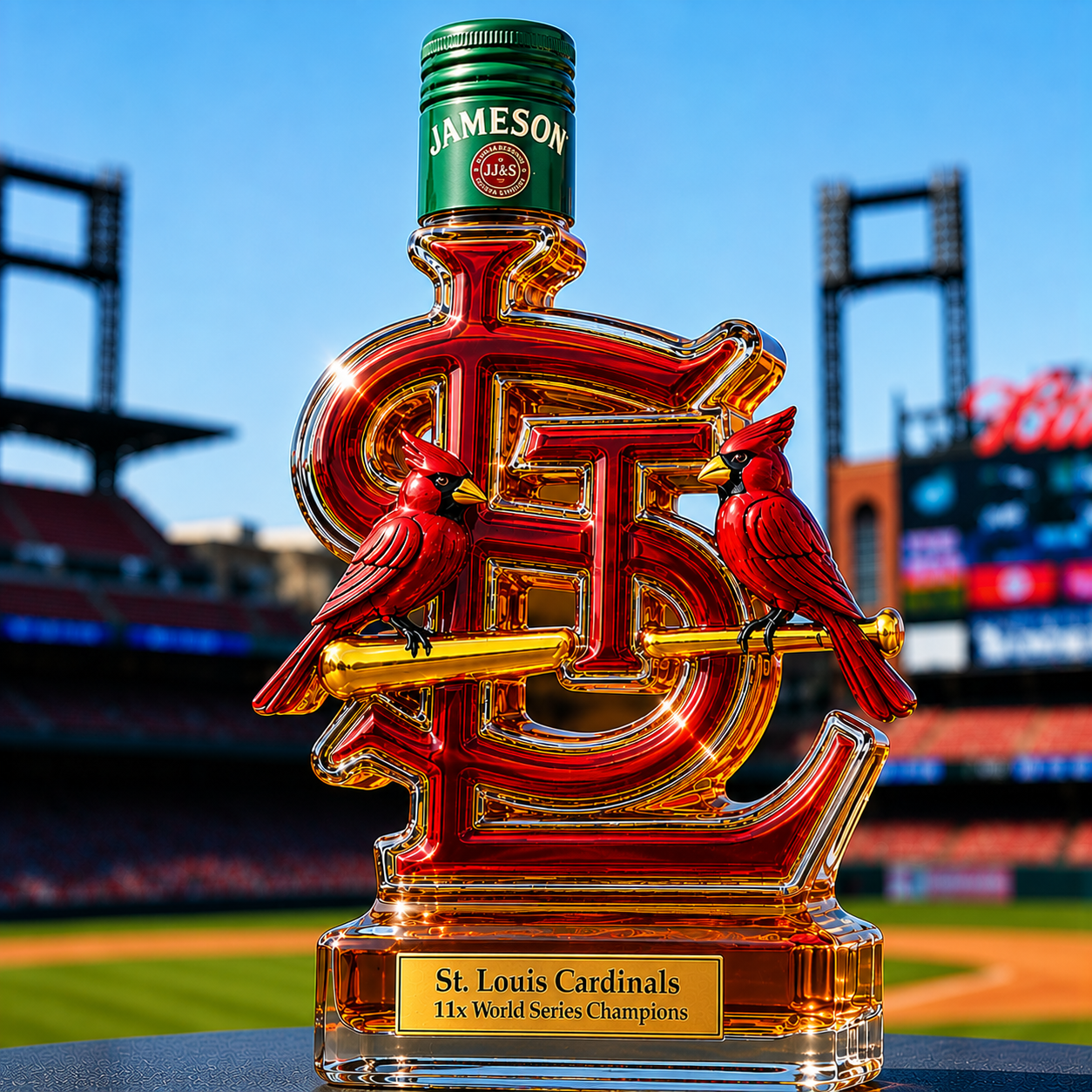 St. Louis Cardinals Limited Edition Whiskey Bottle