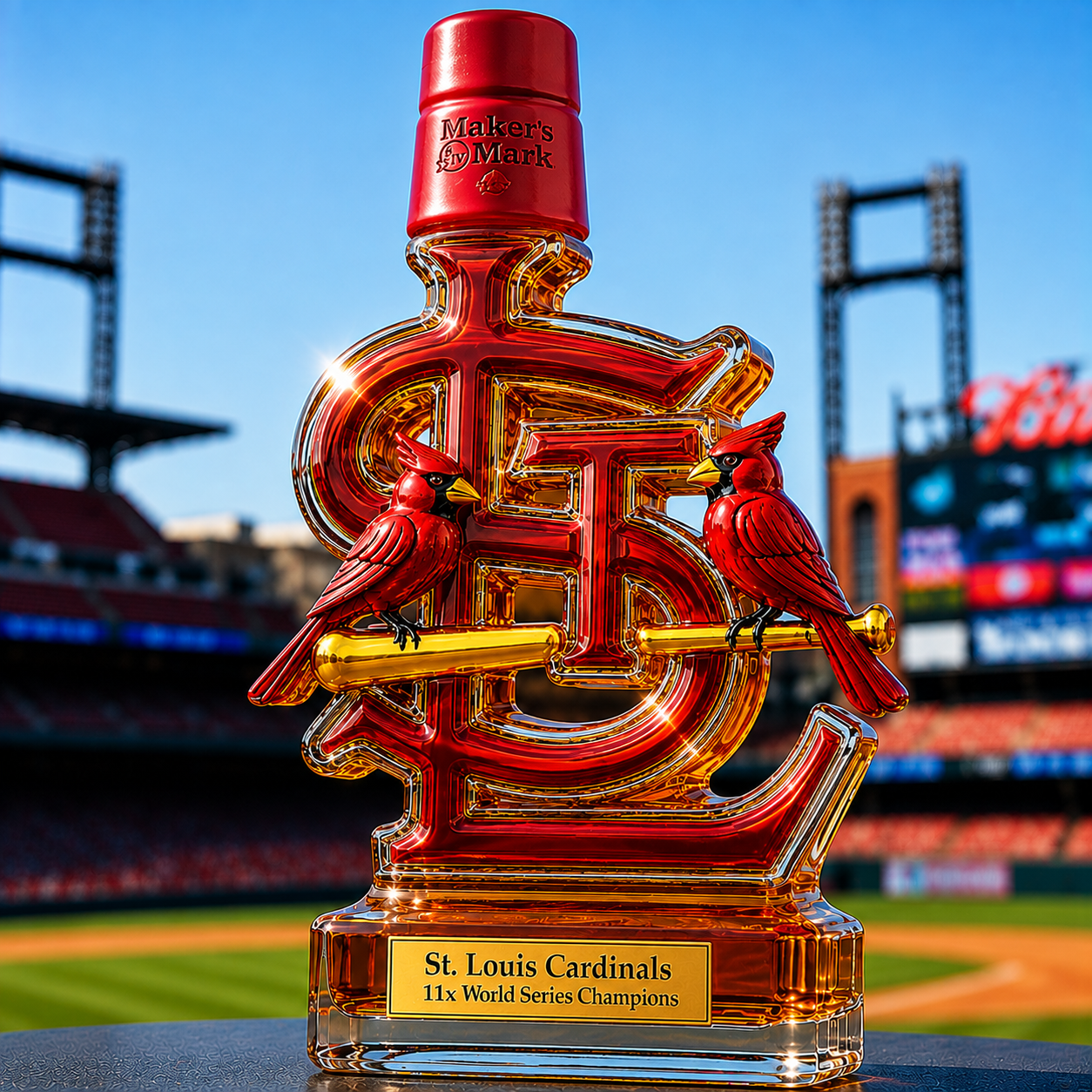 St. Louis Cardinals Limited Edition Whiskey Bottle