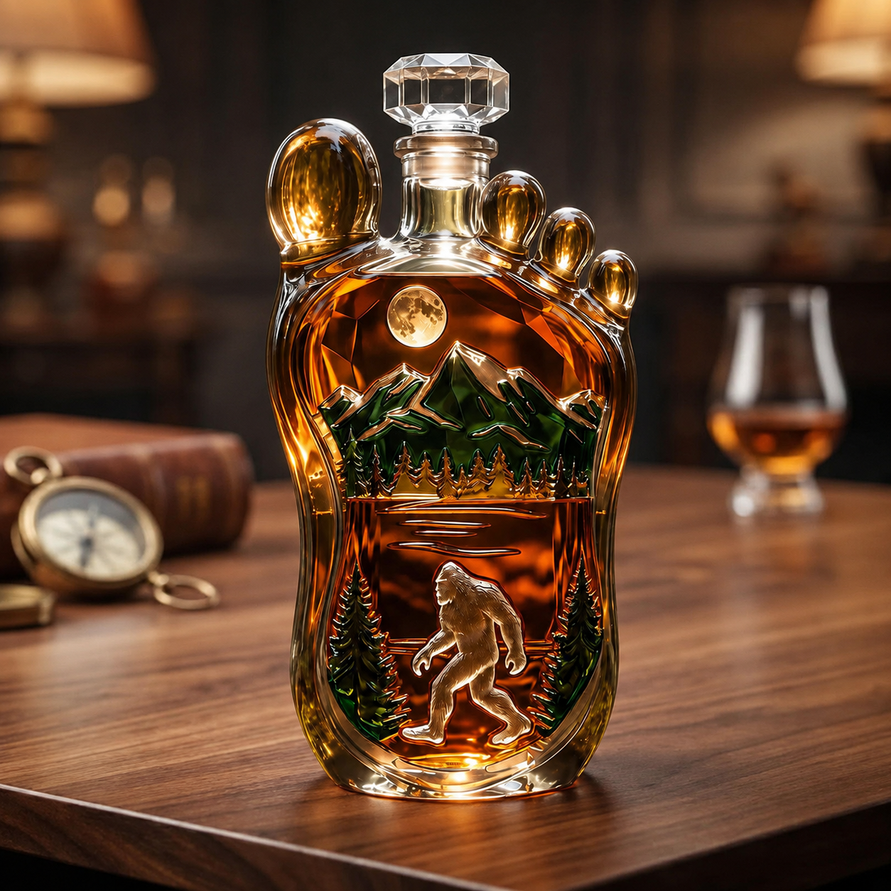 Bigfoot Wilderness Whiskey Bottle