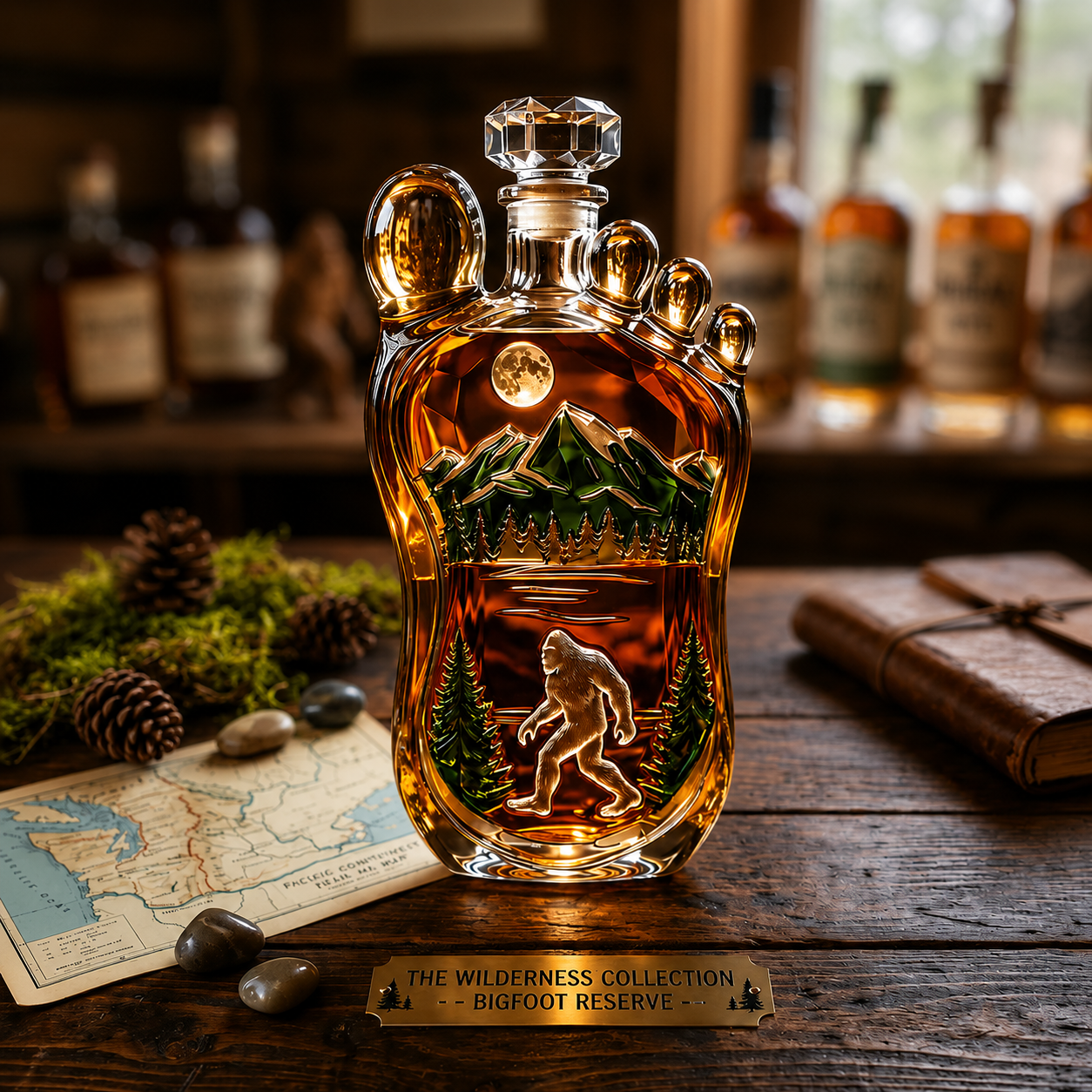 Bigfoot Wilderness Whiskey Bottle