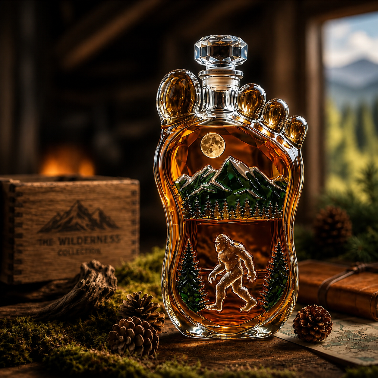 Bigfoot Wilderness Whiskey Bottle
