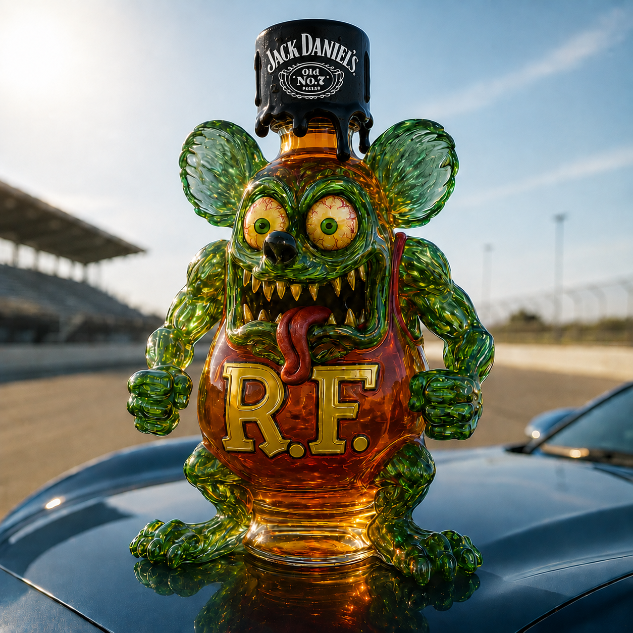 Rat Fink Whisky Bottle