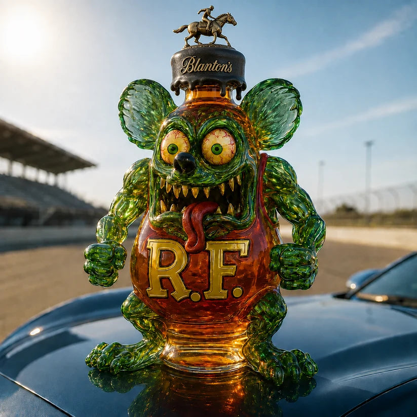 Rat Fink Whisky Bottle