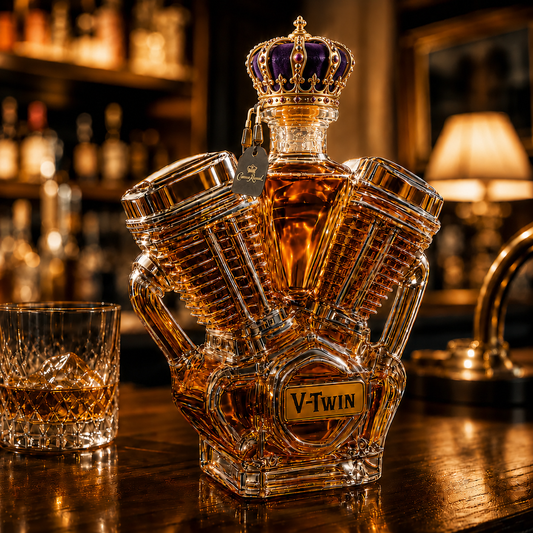 V-Twin Engine Whiskey Decanter