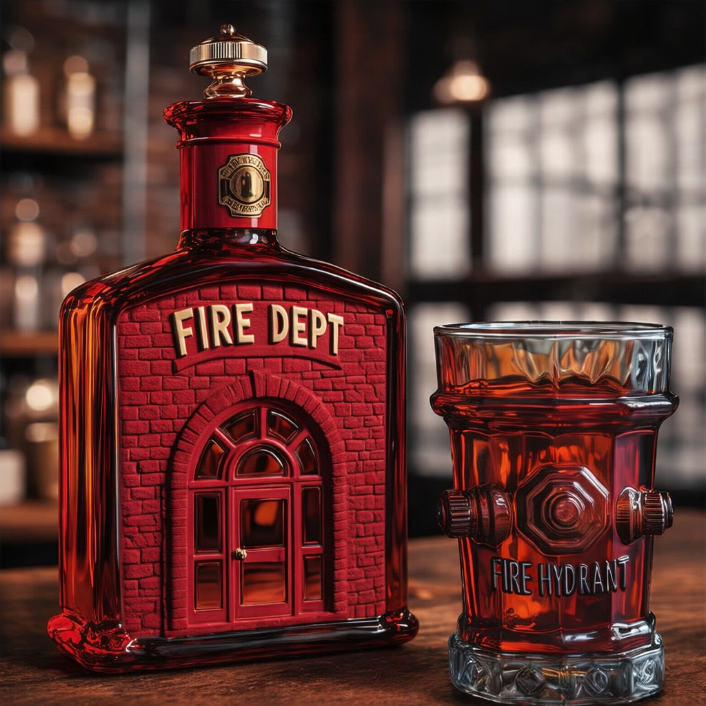 Fire Dept Whiskey Bottle