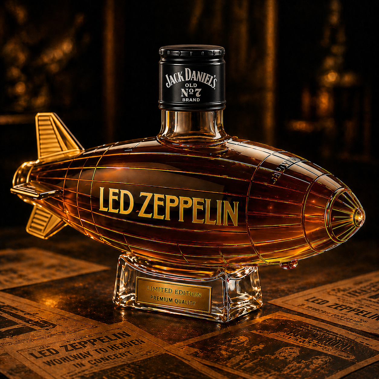 Led Zeppelin Whiskey Bottle