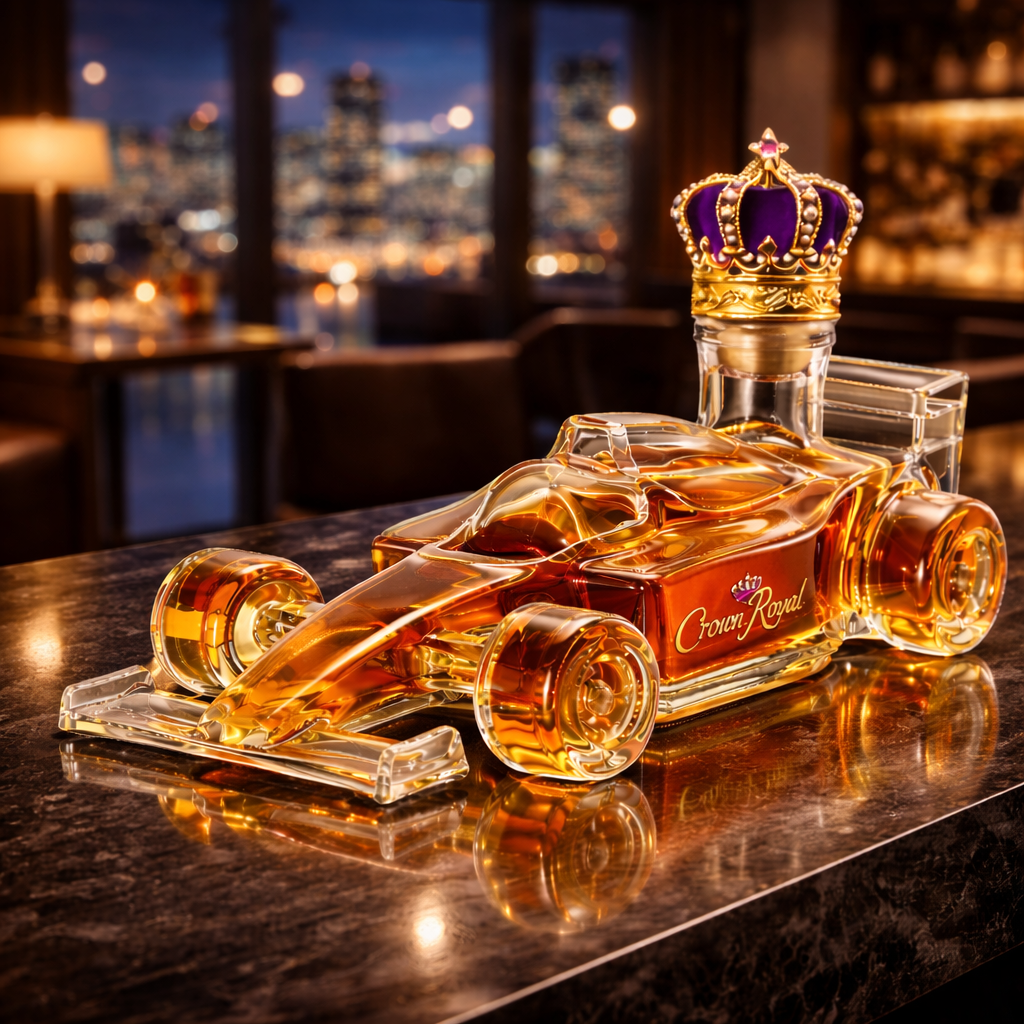 F1 Racing Car Whiskey Bottle