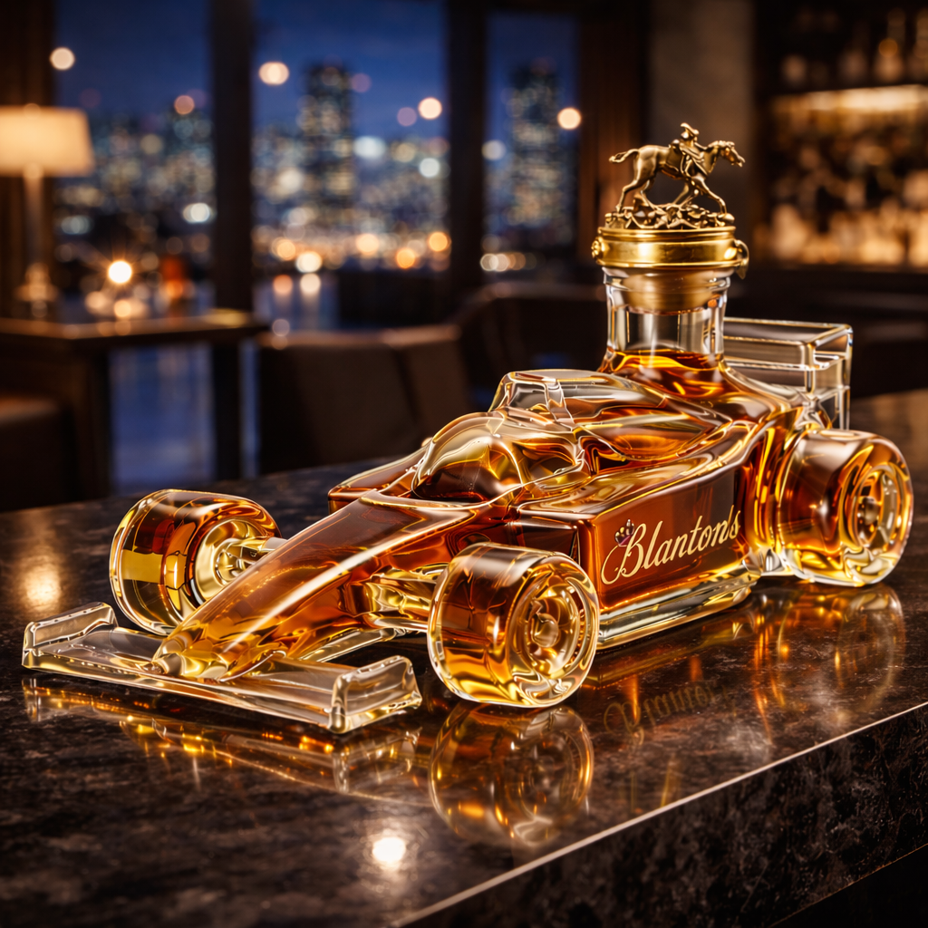 F1 Racing Car Whiskey Bottle