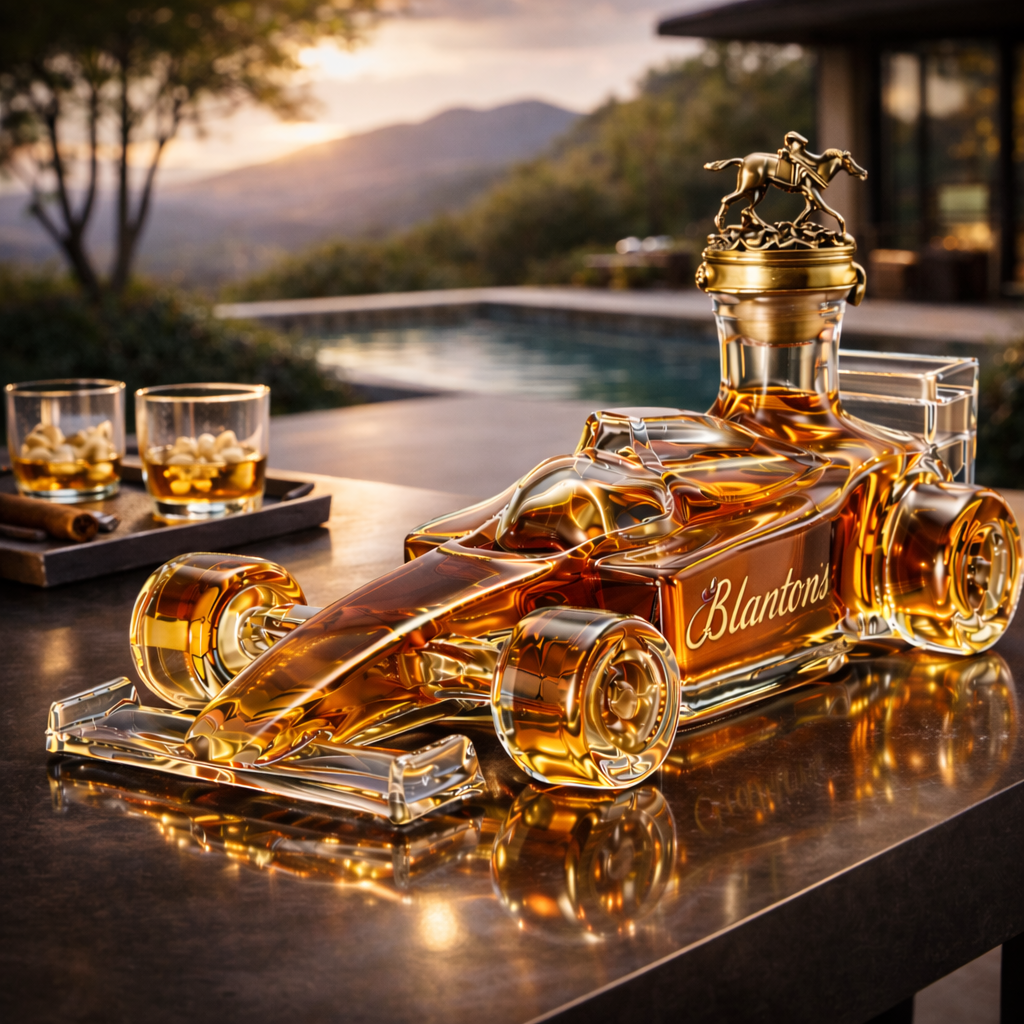 F1 Racing Car Whiskey Bottle