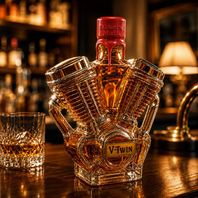 V-Twin Engine Whiskey Decanter