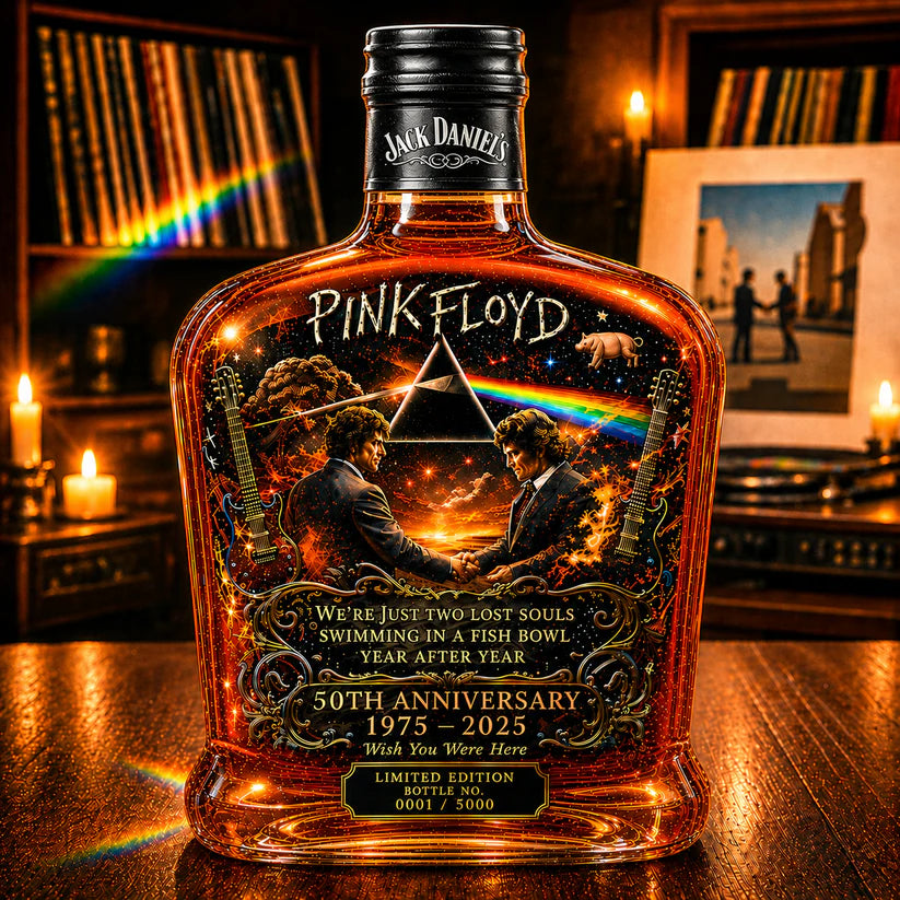 Pink Floyd – “Wish You Were Here” 50th Anniversary Collector’s Whiskey Bottle