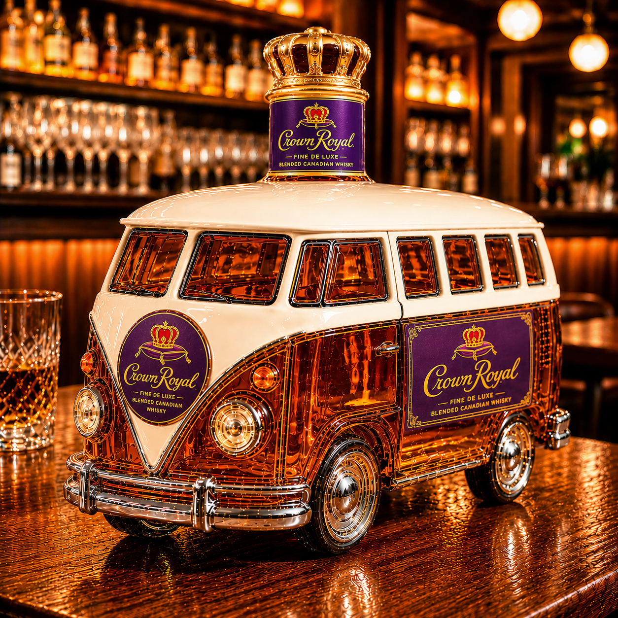 Camper Van Whiskey Bottle