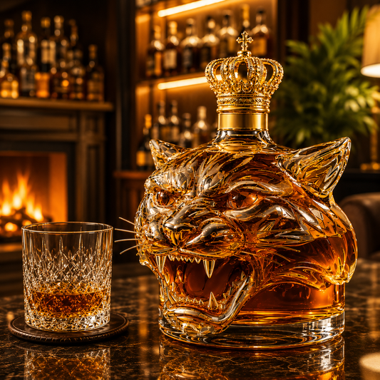 Tiger Whiskey Bottle