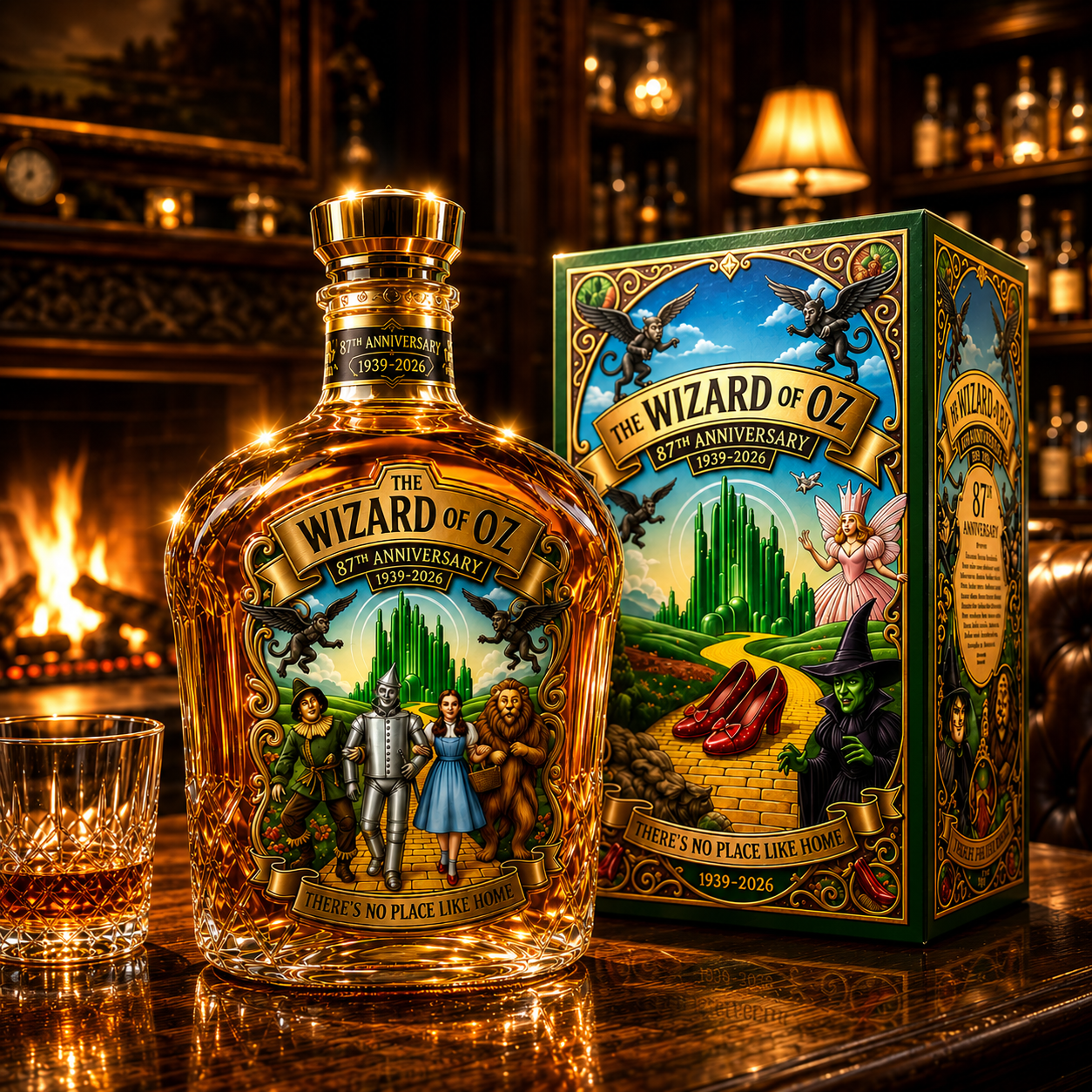 The Wizard Of Oz 87Th Anniversary Whiskey Bottle