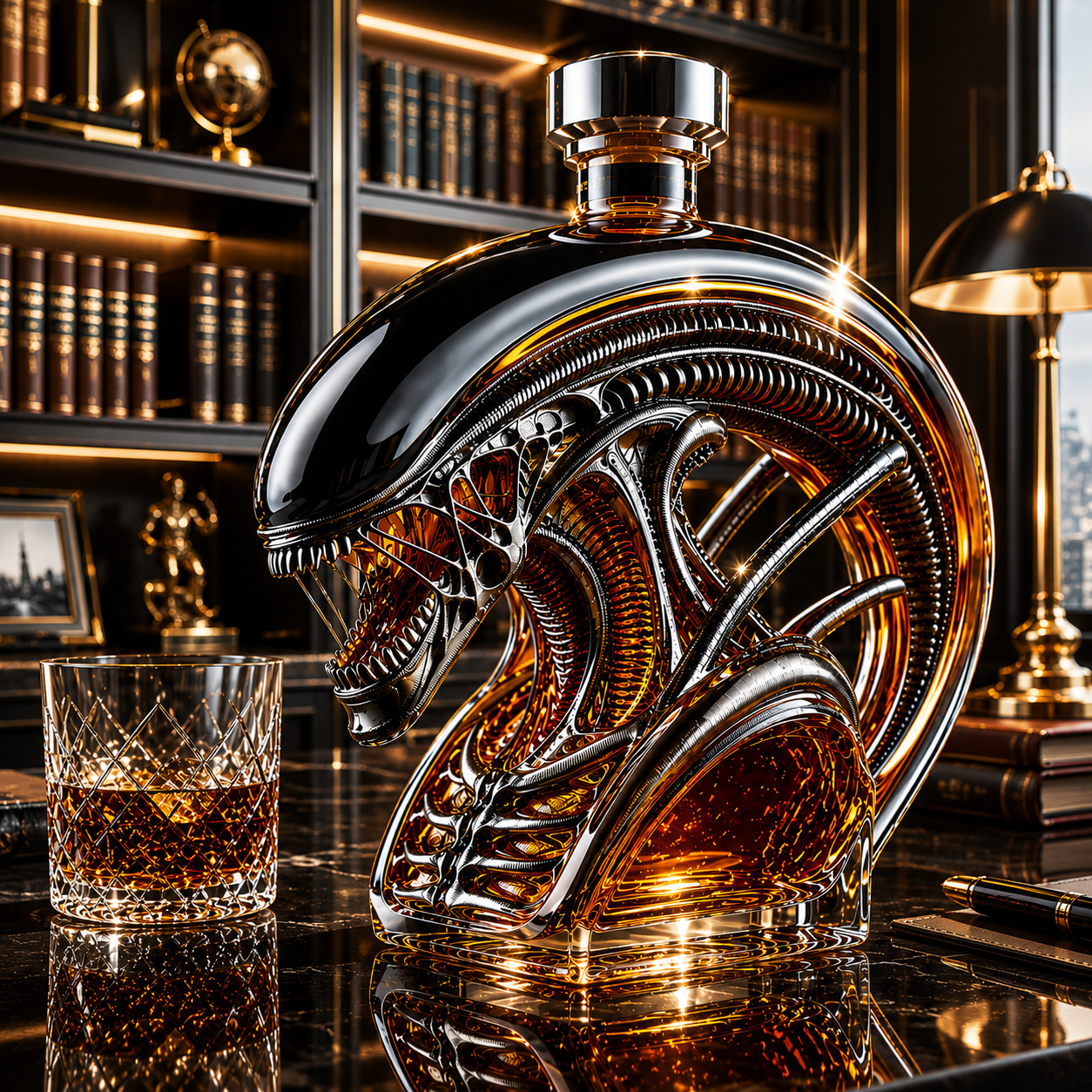 Xenomorph Whiskey Bottle